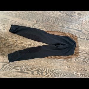 EUC kerrits brown hound tooth tights